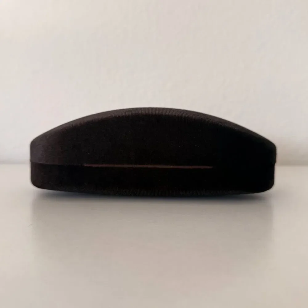 Tom Ford Brown Velvet & Suede Hard-Shell Designer Sunglasses Storage Case - Picture 8 of 10